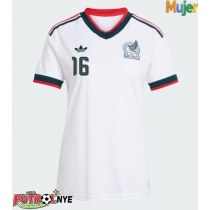 Camiseta México Julian Quinones #16 Visitante Equipación para mujer Mundial 2026 manga corta